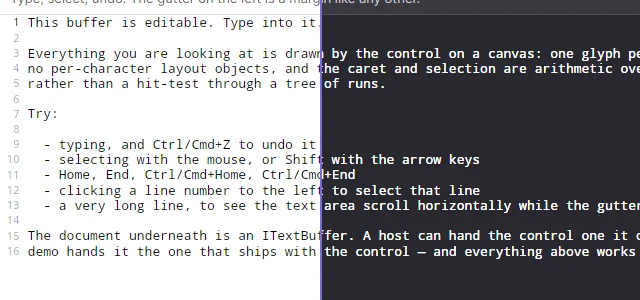 The same document in the app's theme and in a host's own palette